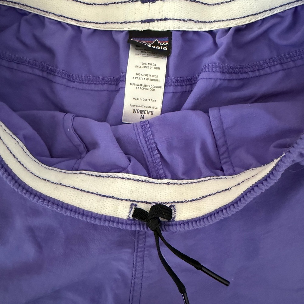 Patagonia Women's Purple Athletic Elastic-Waist Shorts - Picture 2 of 4